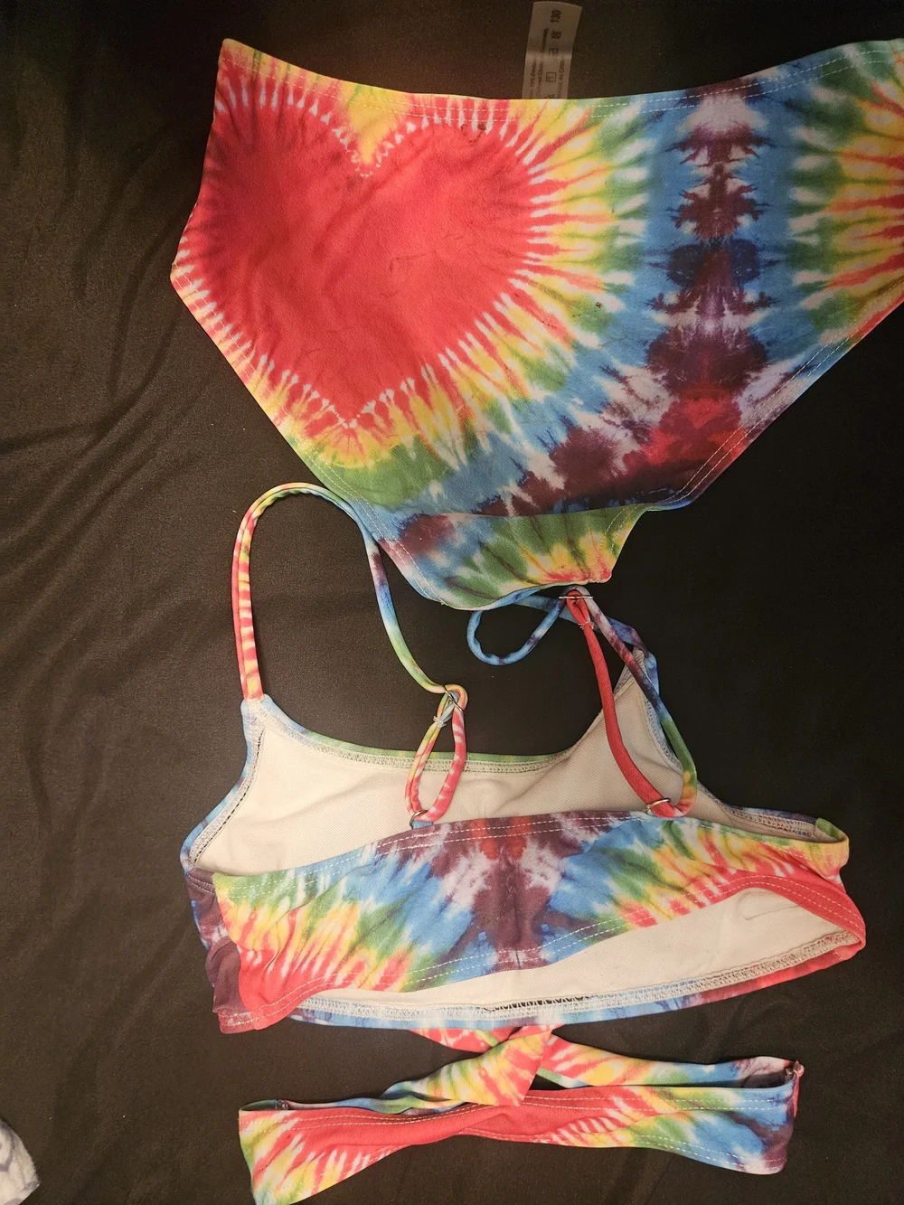 Kids Tie-Dye Two-Piece Swim Set - Multicolor